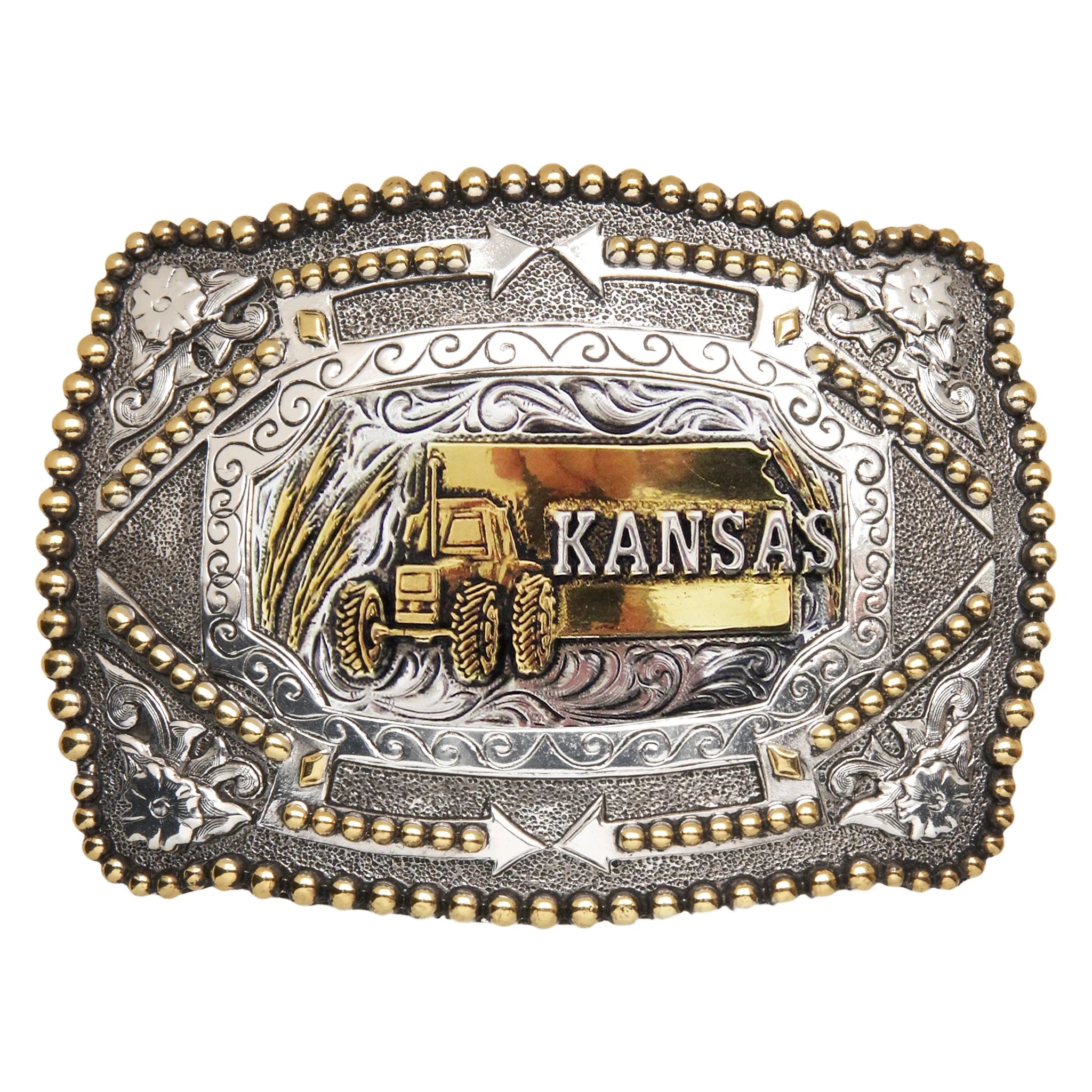 And West Kansas Beaded Arrow Buckle - 537-818m